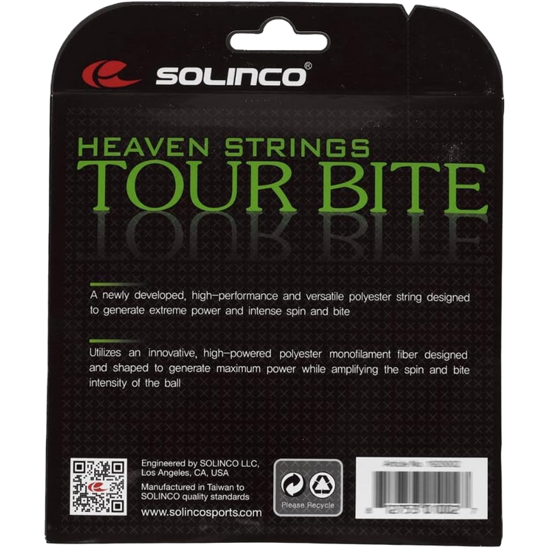 Tour Bite String, Solinco Tour Bite String Back