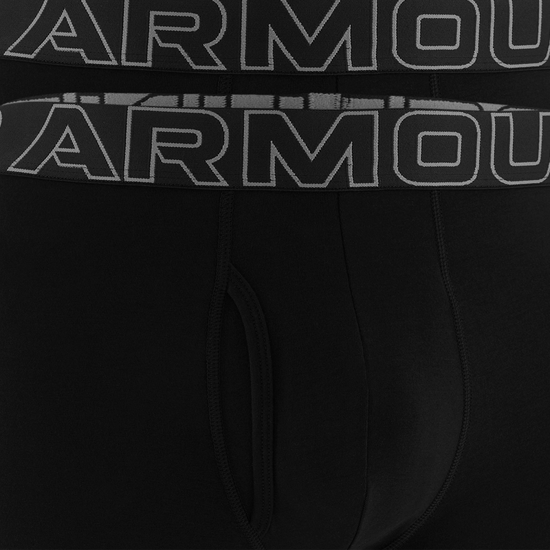 UA Performance Cotton 6" Boxer Brief 3-Pack, Under Armour Men's UA Performance Cotton  6" 3-Pack front detail