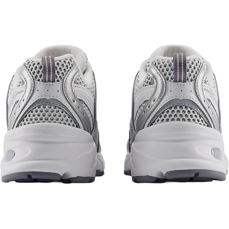 Women's NB 530, New Balance Women's NB 530 in Grey Matter/Silver Metallic pair back
