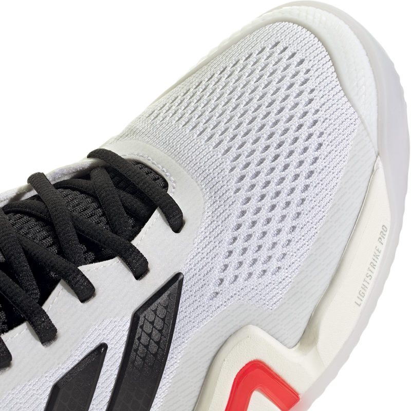 Barricade 14, Adidas Barricade 14 in White/Core Black/Red toe