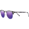 Matte Ice Tortoise+Silver/Polarized Purple Mirror