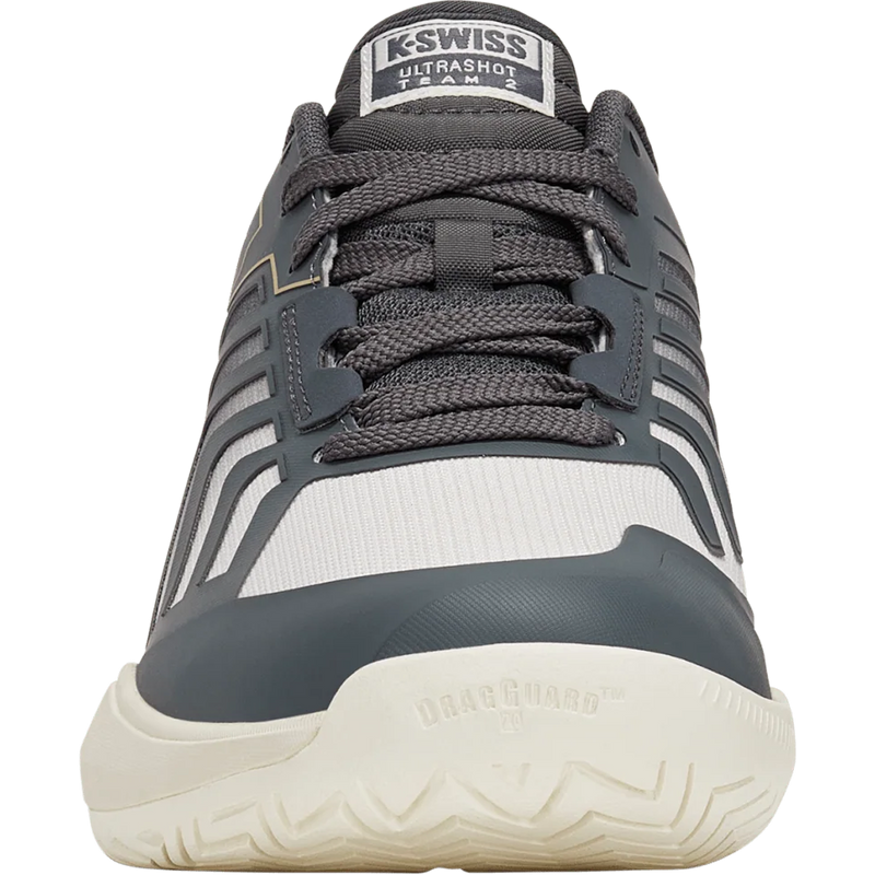 Men's Ultrashot Team 2, K-Swiss Men's Ultrashot Team 2 in Turbulence Pale Khaki Egret front view