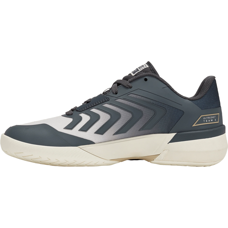 Men's Ultrashot Team 2, K-Swiss Men's Ultrashot Team 2 in Turbulence Pale Khaki Egret left facing