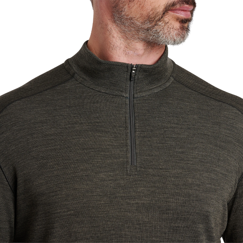 Men's Invigoratr Merino 1/4 Zip, Kuhl Men's Invigoratr Merino 1/4 Zip zip detail