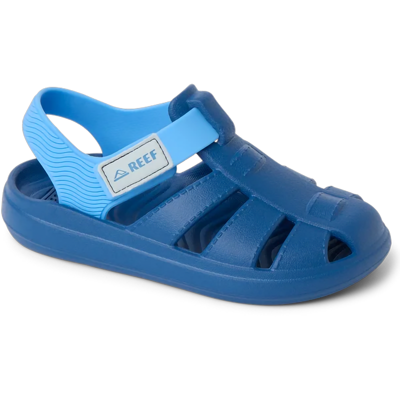 Youth Little Totally Beachin, Reef Youth Little Totally Beachin in Blue/Light Blue front right