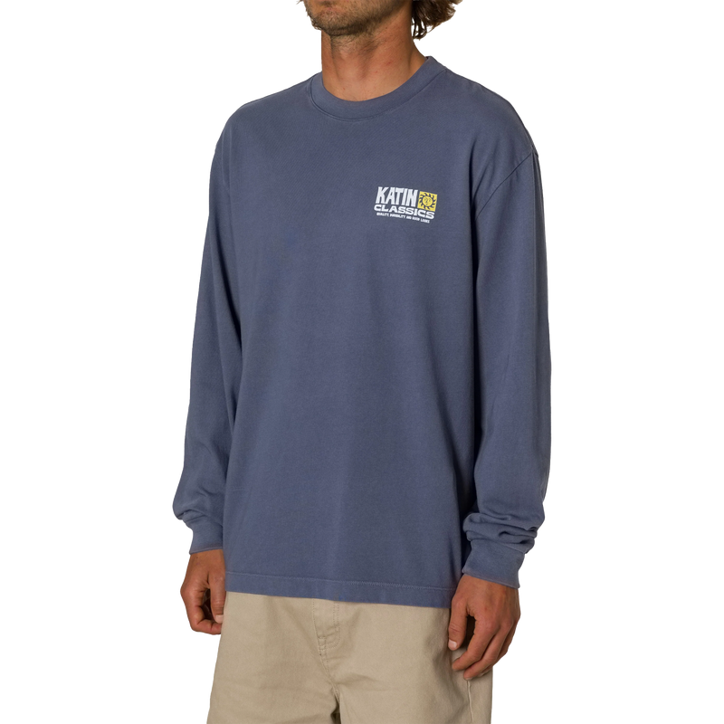 Men's Helios Box Fit Long Sleeve Tee, Katin Men's Helios Box Fit Long Sleeve Tee 3/4 Front