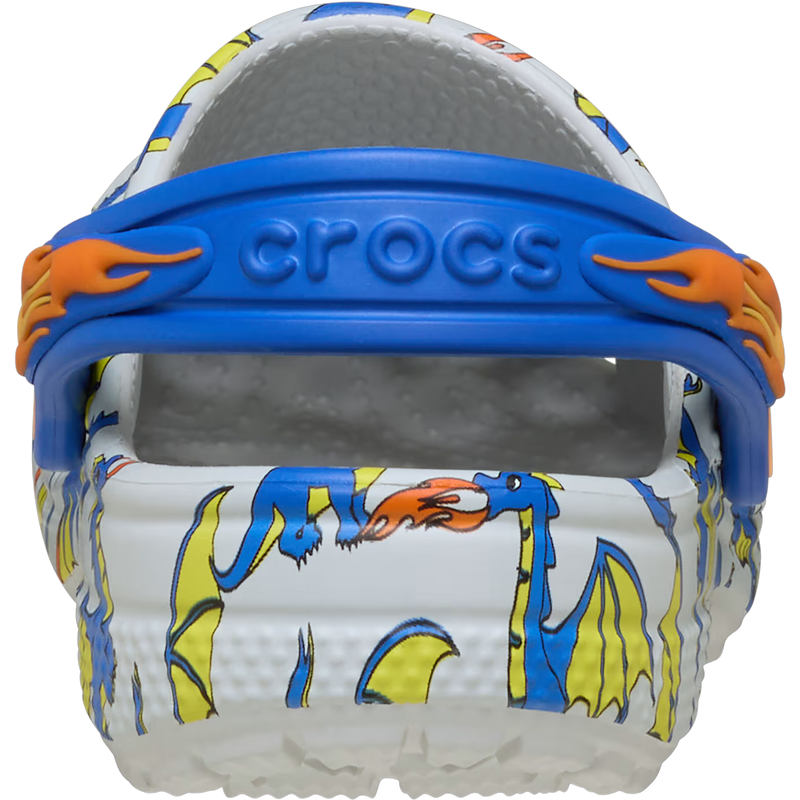 Youth Classic Dragon Graphic Clog Toddler, Crocs Youth Classic Dragon Graphic Clog Toddler in 1FT-Atmosphere back