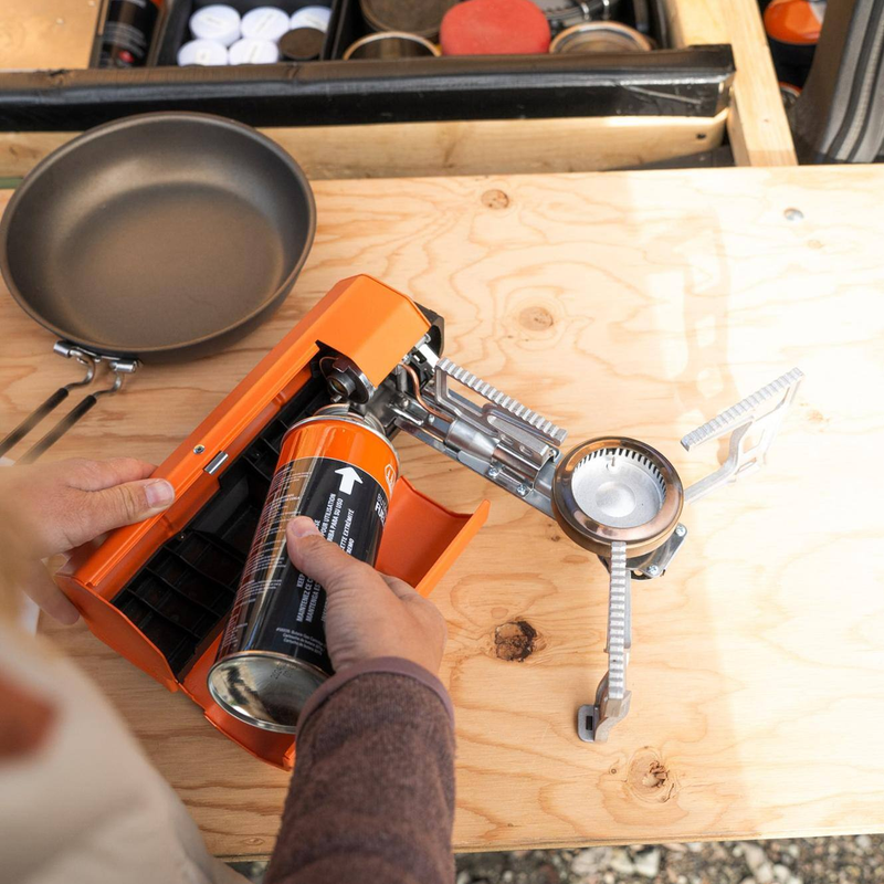 Butane Fuel 8 oz, GSI Outdoors Butane Fuel 8 oz with stove