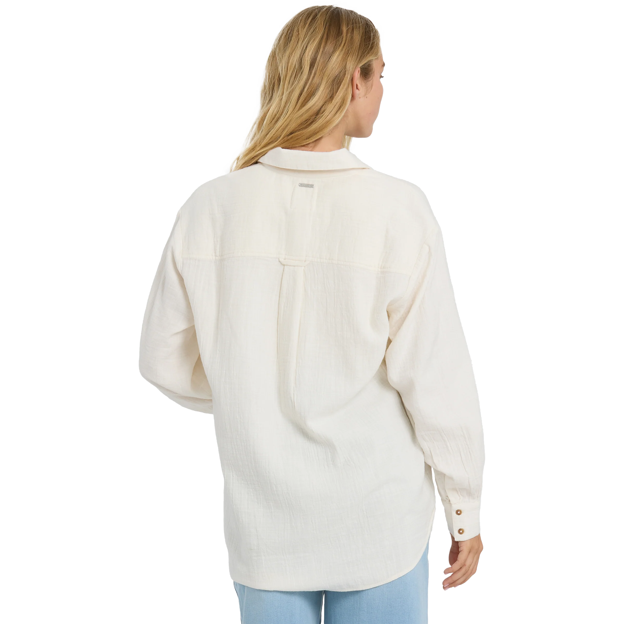 Women's Wanderer Solid Long Sleeve Woven Top alternate view