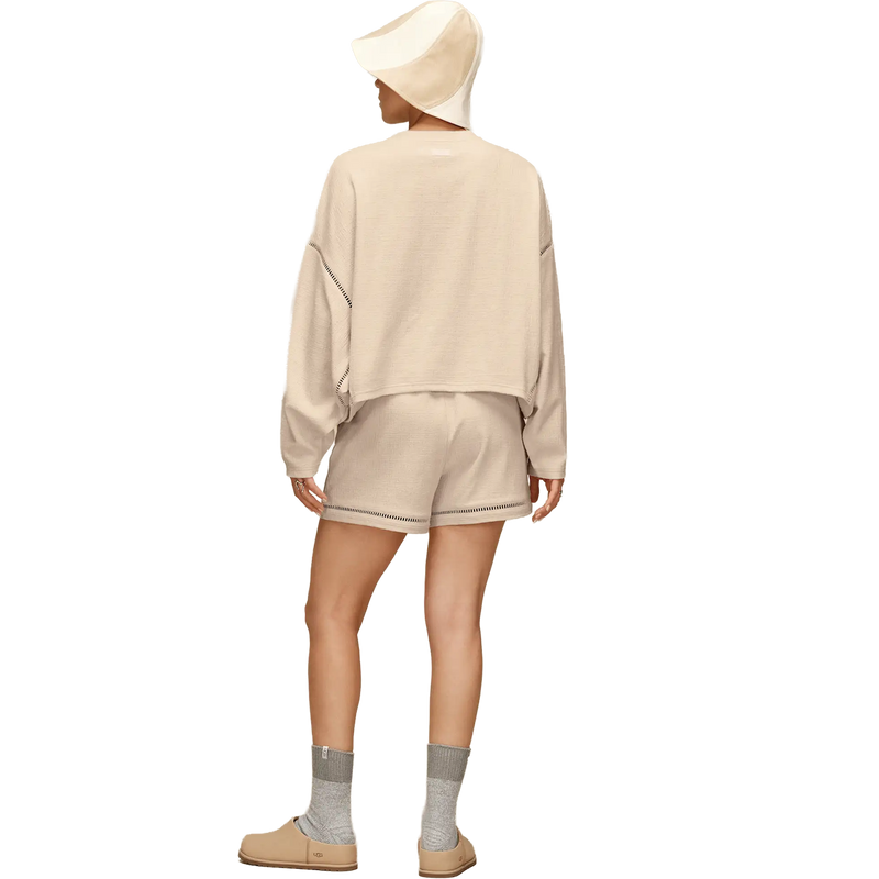 Women's Rib Knit Slouchy Quarter, Ugg Women's Rib Knit Slouchy Quarter back on model