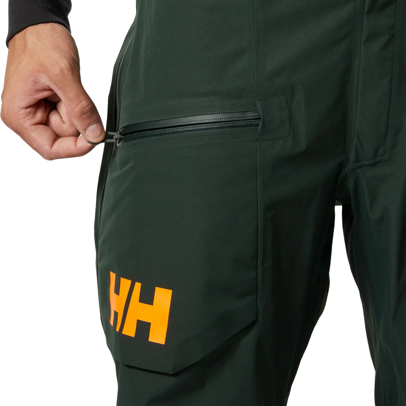 Men's Ridge Infinity Shell Bib 2.0, Helly Hansen Men's Ridge Infinity Shell Bib 2.0 Thigh Pocket