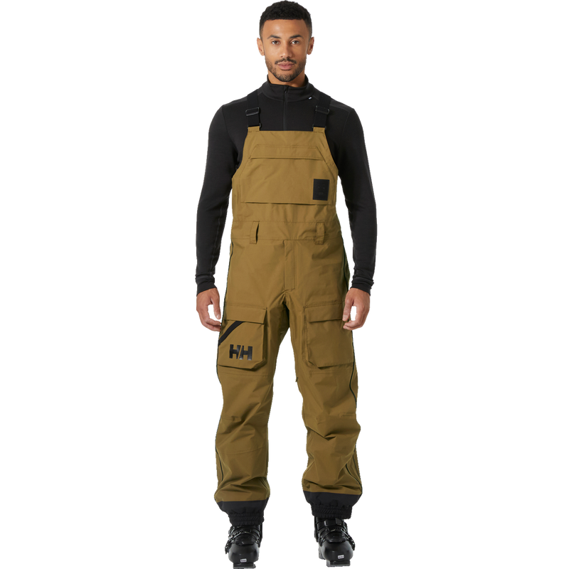 Men's Ullr D Shell Bib Pant, Helly Hansen Men's Ullr D Shell Bib Pant front on model