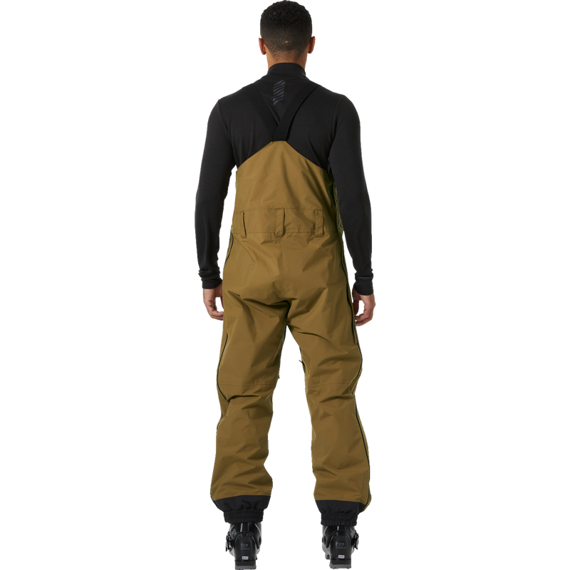 Men's Ullr D Shell Bib Pant, Helly Hansen Men's Ullr D Shell Bib Pant back on model
