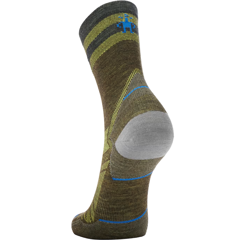 Run Zero Cushion Mid Crew Pattern Sock, Smartwool Run Zero Cushion Mid Crew Pattern Sock heel