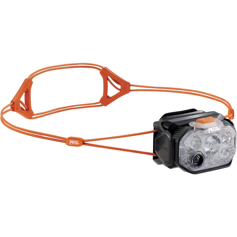 Swift RL, Petzl Swift RL in Black/Orange without headband strap