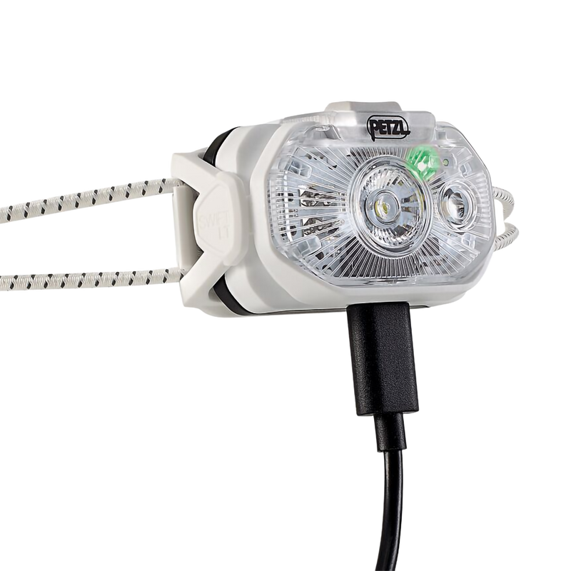 Swift LT, Petzl Swift LT in White with charging cable