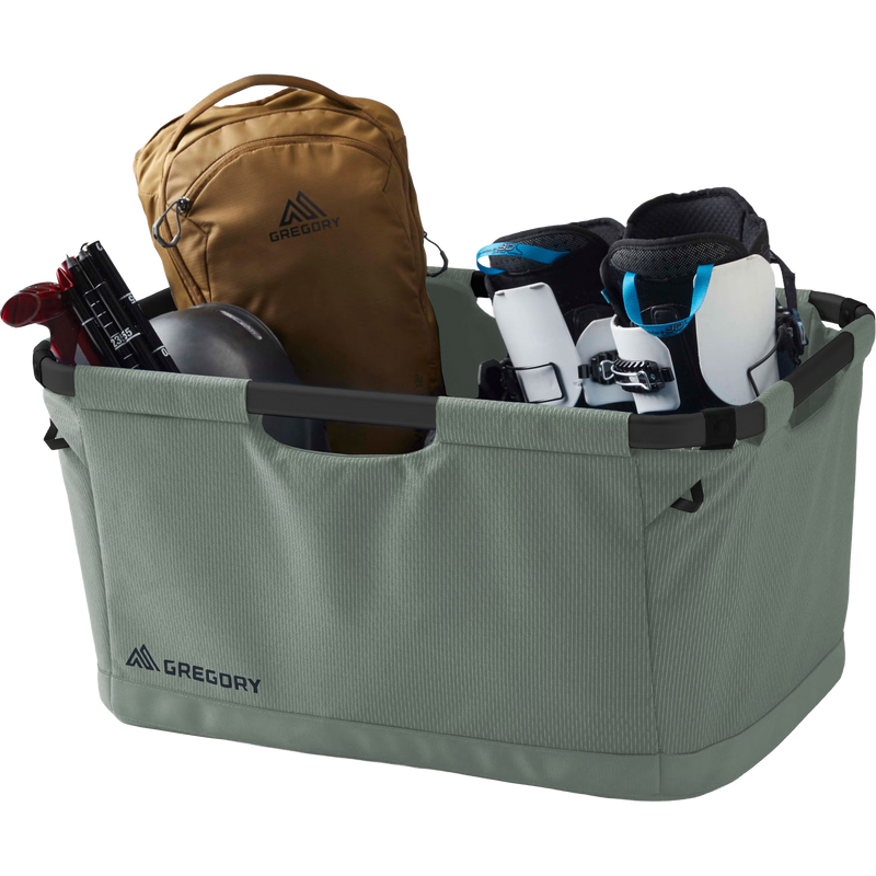 Alpaca Gear Basket 70, Gregory Alpaca Gear Basket 70 in Nomad Green loaded with gear