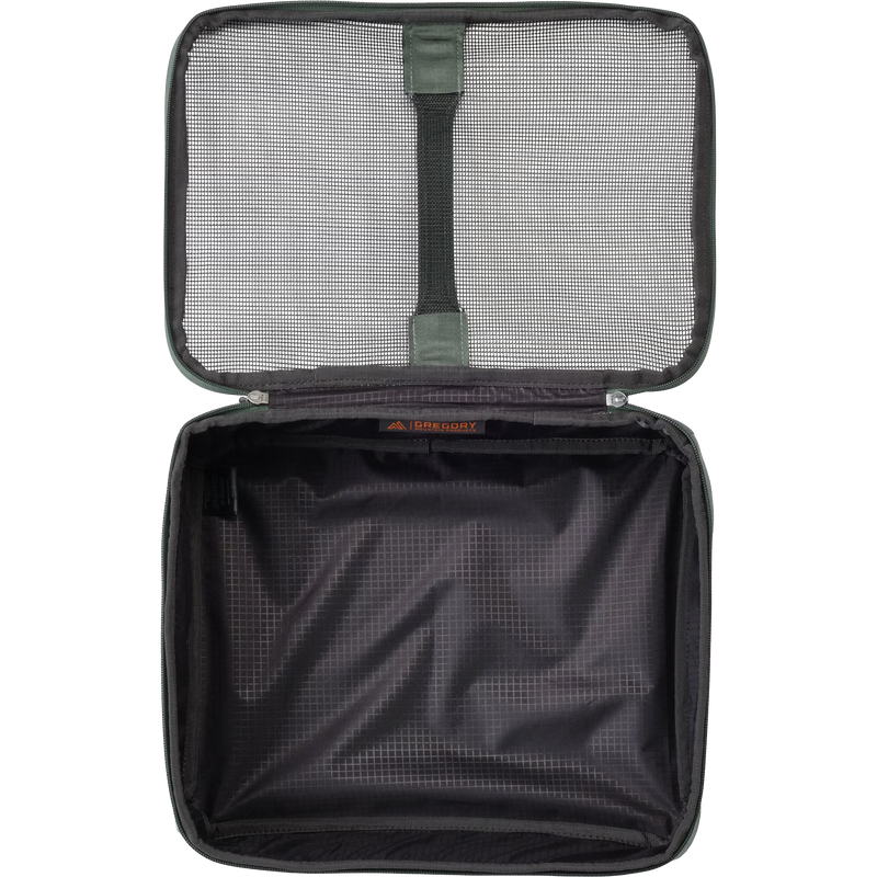 Alpaca Gear Pod 10, Gregory Alpaca Gear Pod 10 in Nomad Green lid open