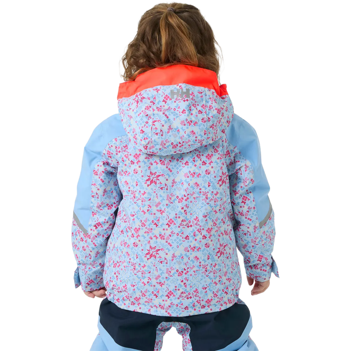 Helly Hansen Youth Legend Jacket in Bright Blue on model back view