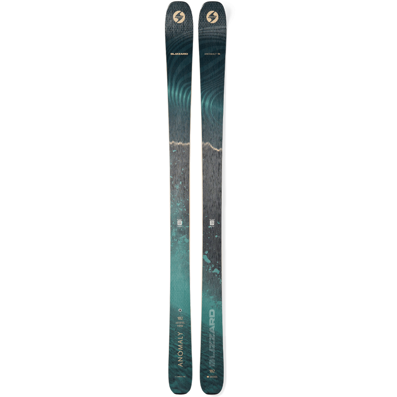 Blizzard Anomaly 94 Demo Ski Package, Blizzard Anomaly 94 in Green/Gold