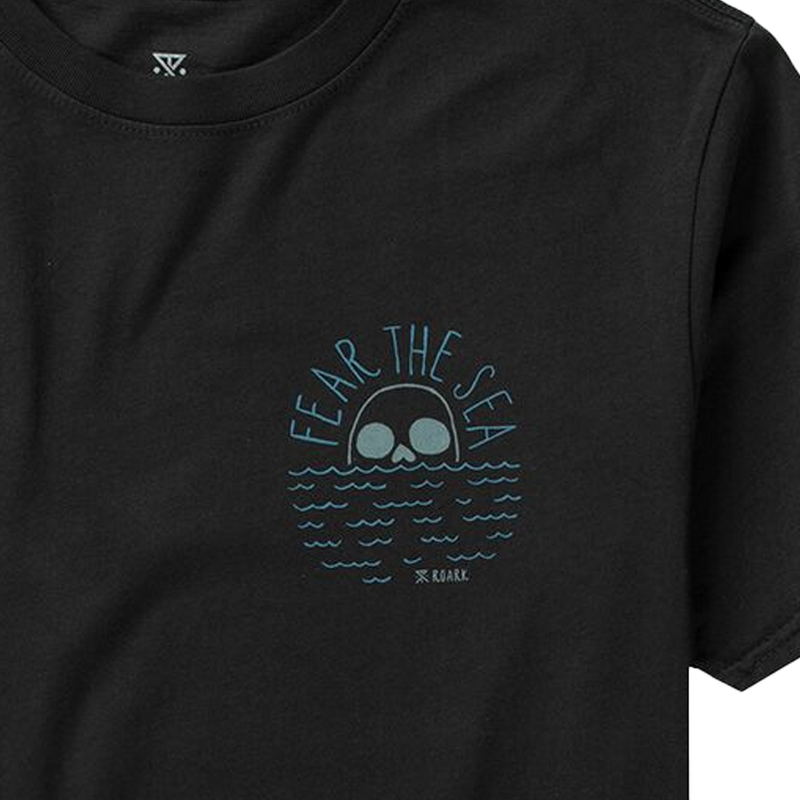 Men's Fear The Sea Tee, Roark Men's Fear The Sea Tee Front Logo