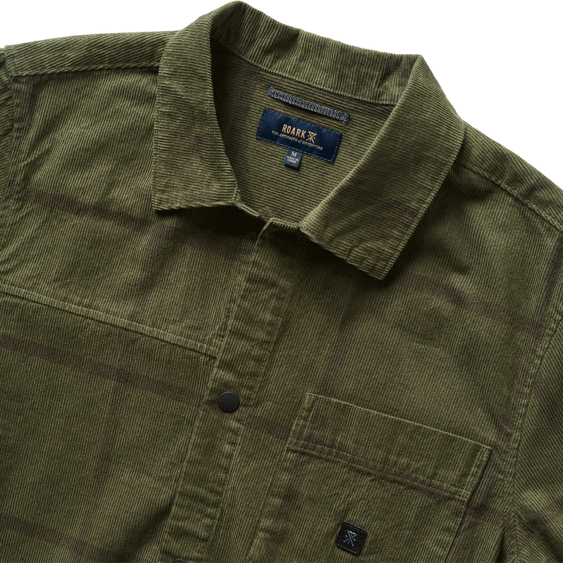 Men's Cordlord Overshirt, Roark Men's Cordlord Overshirt Collar