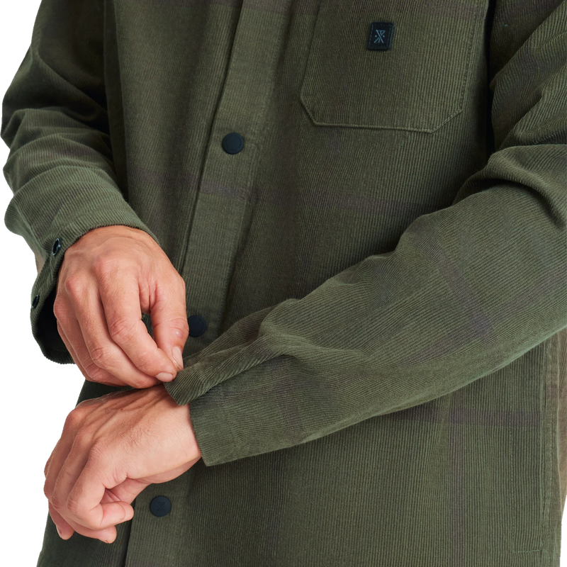 Men's Cordlord Overshirt, Roark Men's Cordlord Overshirt Sleeve