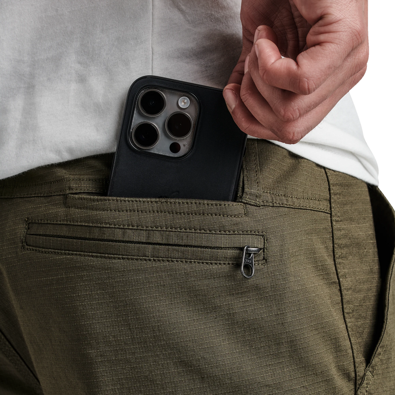 Men's Campover Cargo Pant, Roark Men's Campover Cargo Pant Back Cell Pocket