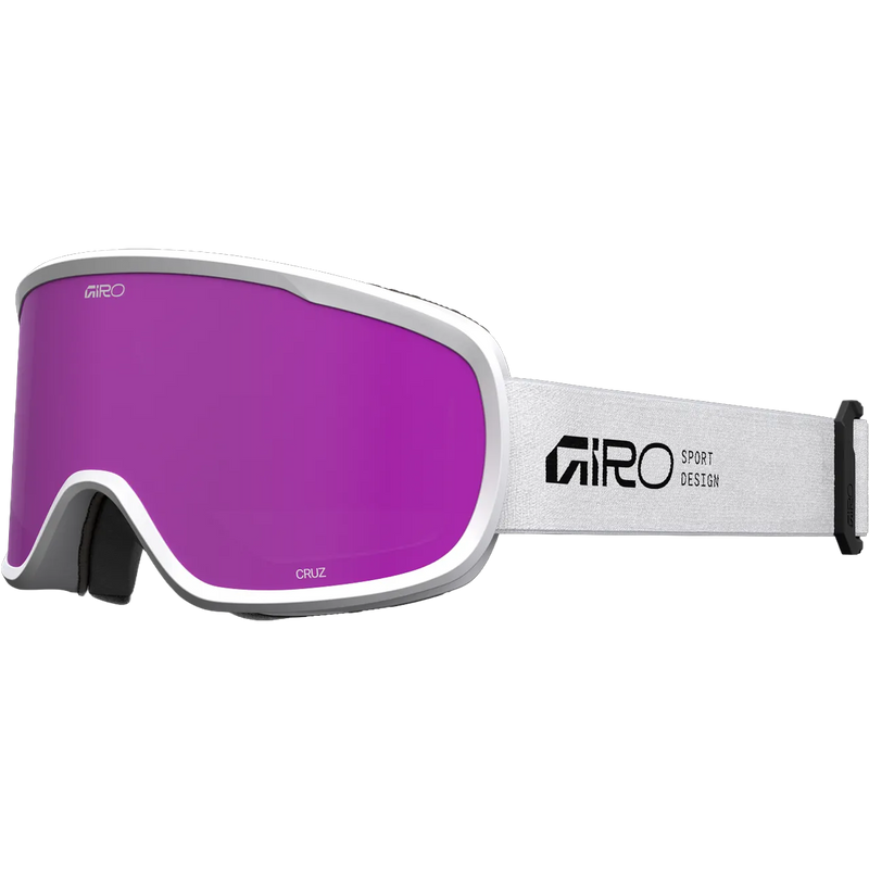 Giro Cruz in White Stacked + Pink Amber