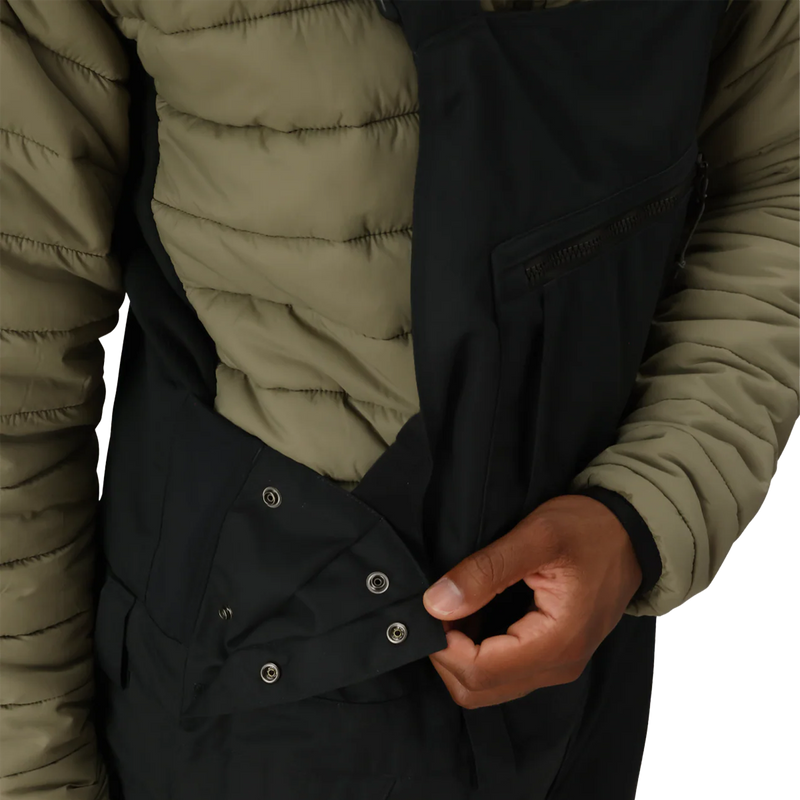 Men's Hot Lap Insulated Bib, 686 Men's Hot Lap Insulated Bib Waist Button