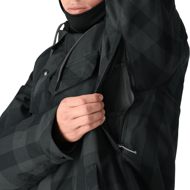 Men's Woodland Insulated Jacket, 686 Men's Woodland Insulated Jacket Underarm Vent