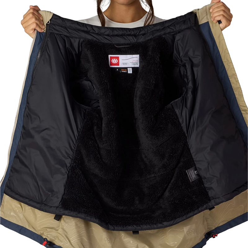 Women's Smarty 3-in-1 Spellbound Jacket, 686 Women's Smarty 3-in-1 Spellbound Jacket in Navy Dobby jacket liner detail