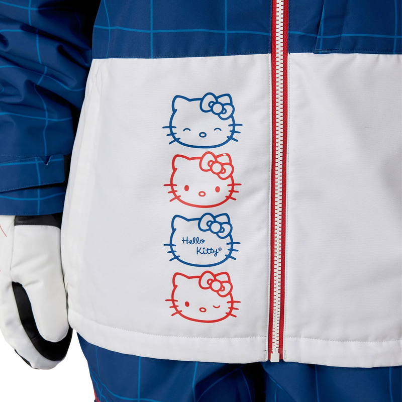 Women's Hello Kitty Athena Insulated Jacket, 686 Women's Hello Kitty Athena Insulated Jacket Hello Kitty faces