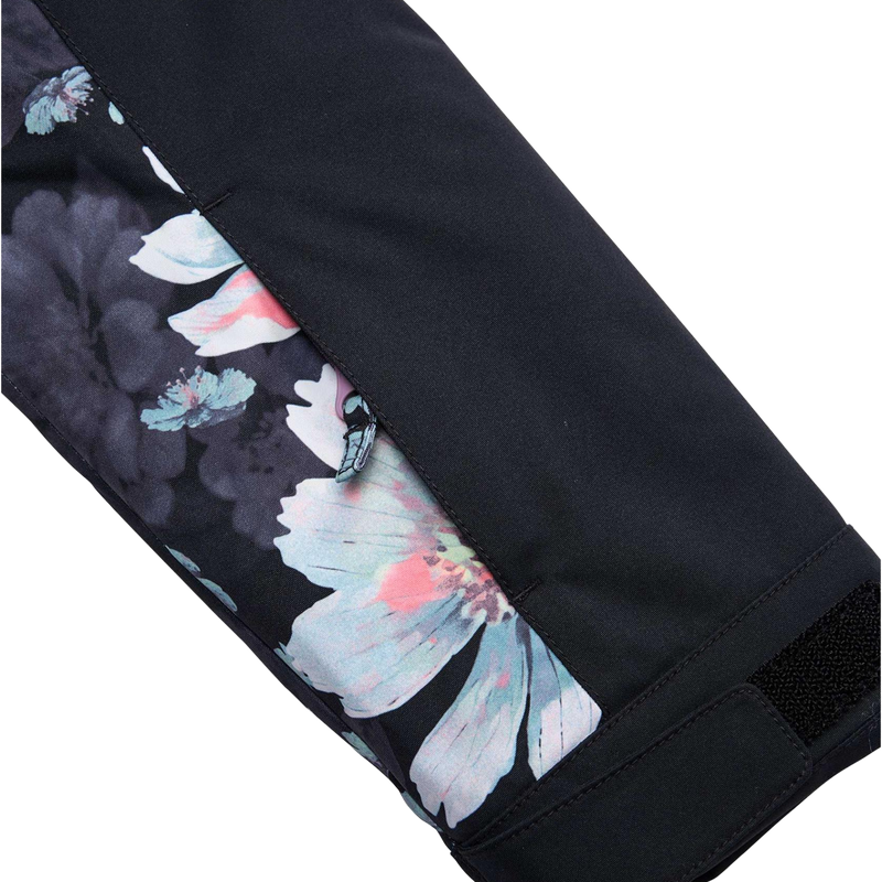 Youth Floral Block Parka, Roxy Youth Floral Block Parka sleeve