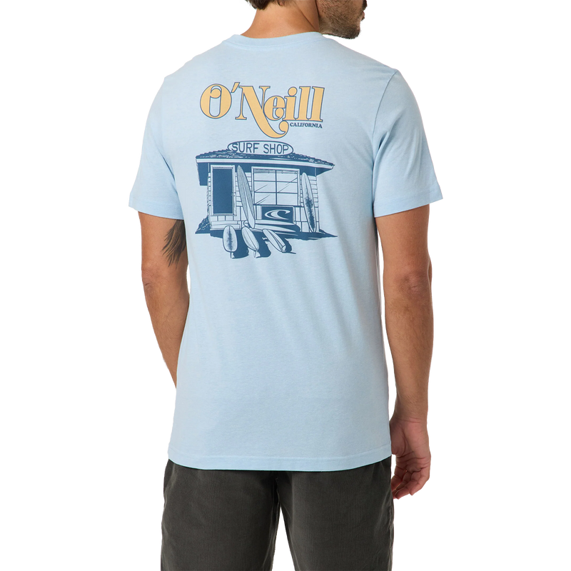 Men's Shop Classic Short Sleeve Tee, O'Neill Men's Shop Classic Short Sleeve Tee Back on Model
