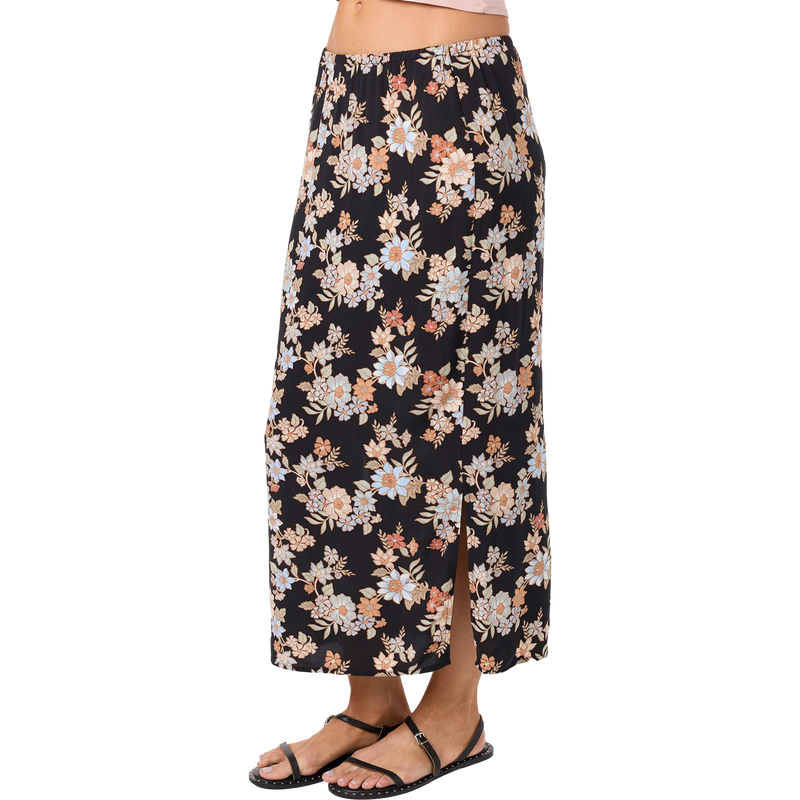 Women's Bellamy Bali Floral Midi Skirt, O'Neill Women's Bellamy Bali Floral Midi Skirt 3/4 Front