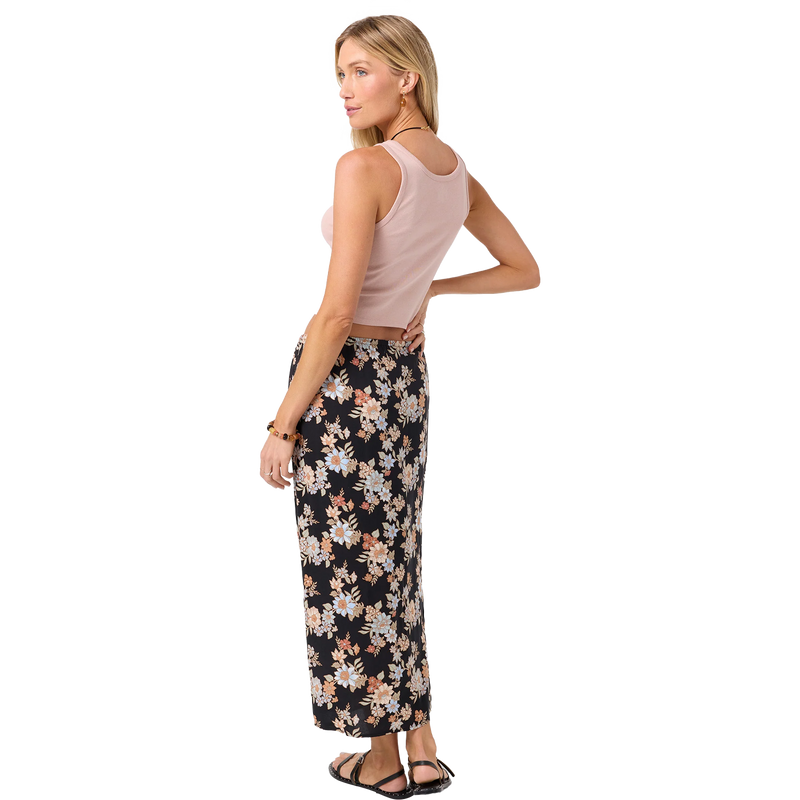 Women's Bellamy Bali Floral Midi Skirt, O'Neill Women's Bellamy Bali Floral Midi Skirt 3/4 Back