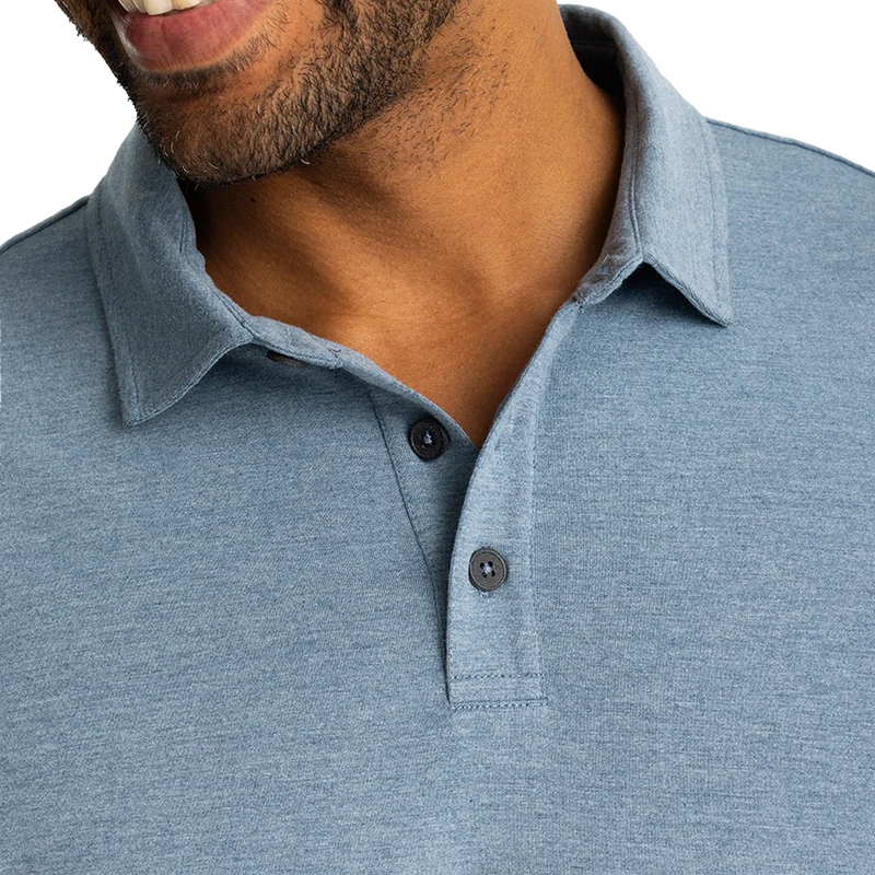 Men's Bamboo Flex Polo II, Free Fly Men's Bamboo Flex Polo II Collar