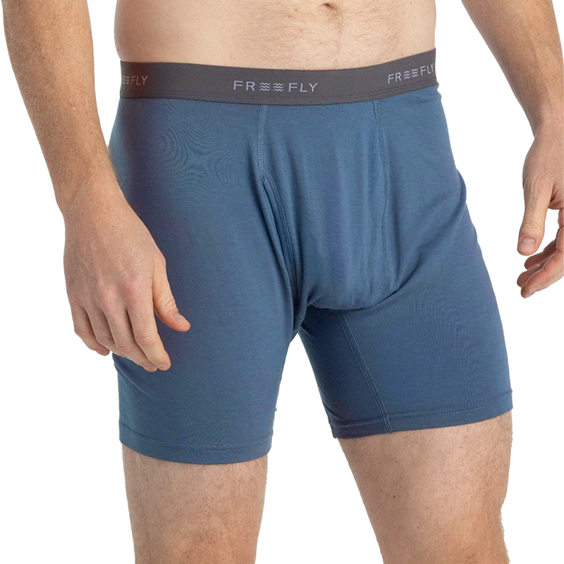 Men's Bamboo Motion Boxer Brief, Free Fly Men's Bamboo Motion Boxer Brief Front