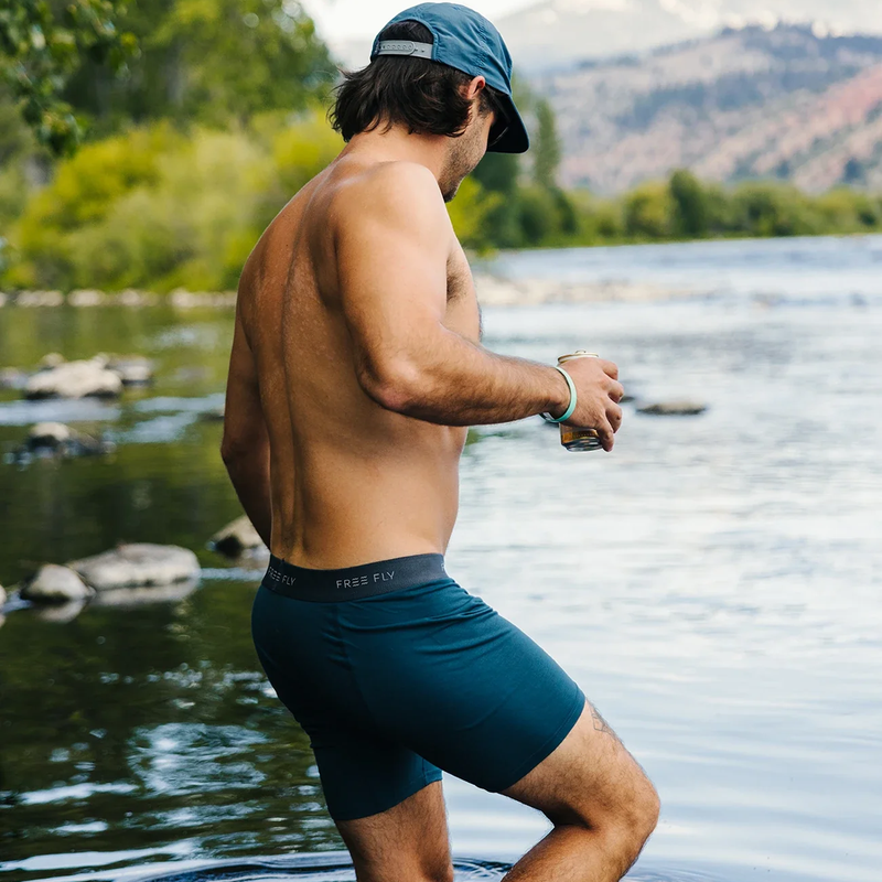 Men's Bamboo Motion Boxer Brief, Free Fly Men's Bamboo Motion Boxer Brief Lifestyle