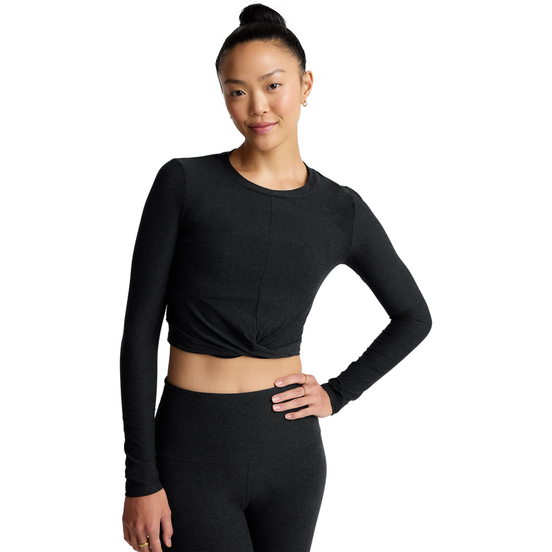 Women's Featherweight Cropped Long Sleeve Pullover, Featured Image
