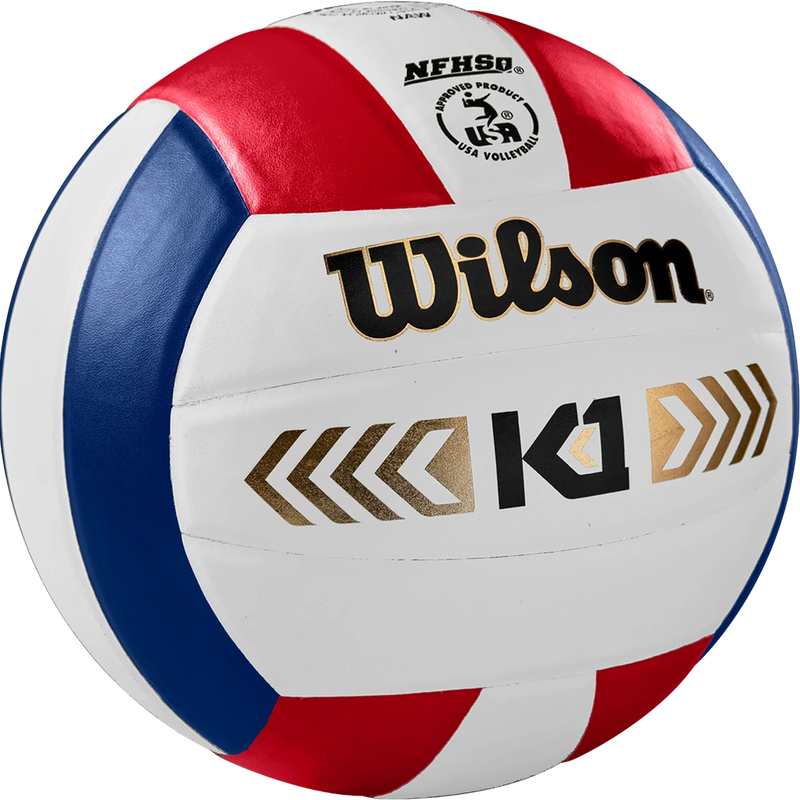 K1 Gold VB, Wilson K1 Gold VB in Red White Navy angled view
