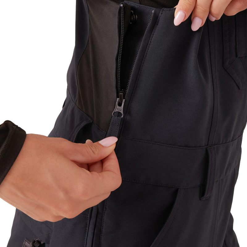 Women's Rideout Bib, Roxy Women's Rideout Bib Side Zipper