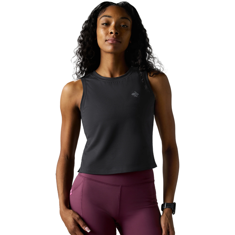 Women's EZ Cropped Tank, Rabbit Women's EZ Cropped Tank Front