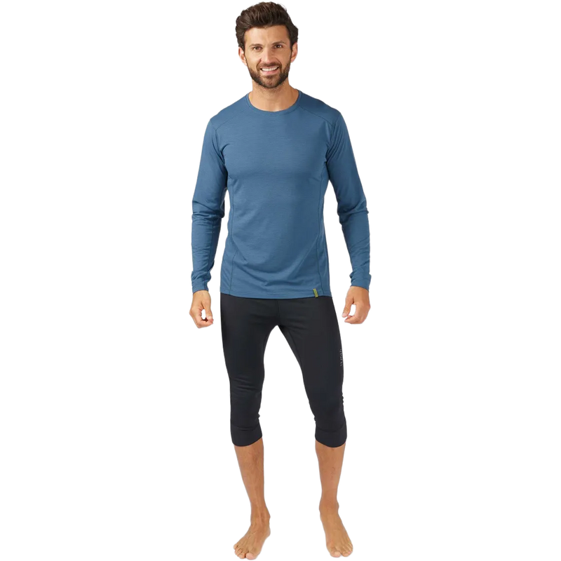 Men's Ocular 3/4 Tights, Rab Men's Ocular 3/4 Tights in BLK-Black front full length