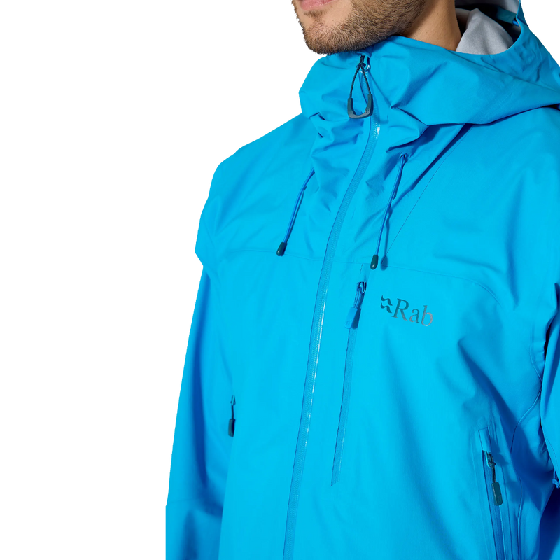 Men's Firewall Mountain Jacket, Rab Men's Firewall Mountain Jacket zipper detail