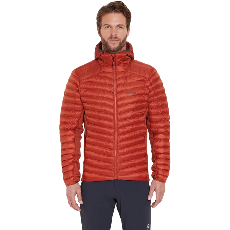Men's Cirrus Flex Hoody, Rab Men's Cirrus Flex Insulated Hooded Jacket front on model