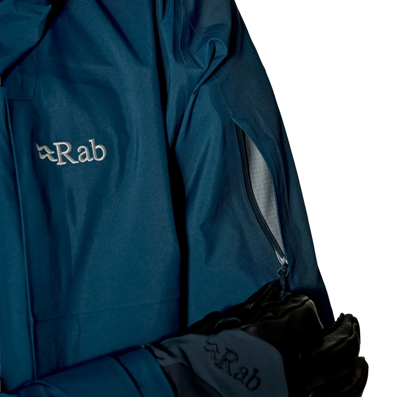 Men's Khroma Diffuse GTX Jacket, Rab Men's Khroma Diffuse GTX Jacket in TMB Tempest Blue pass pocket