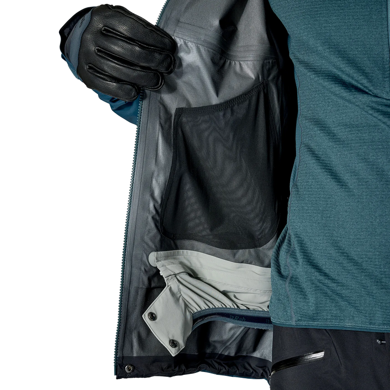 Men's Khroma Diffuse GTX Jacket, Rab Men's Khroma Diffuse GTX Jacket in TMB Tempest Blue liner