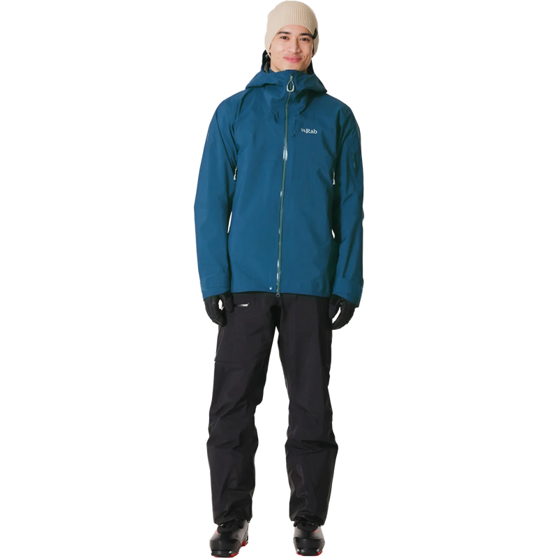 Men's Khroma Diffuse GTX Jacket, Rab Men's Khroma Diffuse GTX Jacket in TMB Tempest Blue front full length